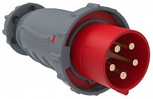 Вилка кабельная переносная IEK Magnum ССИ-045 125А 3Р+РЕ+N 400В IР67 красный картинка 